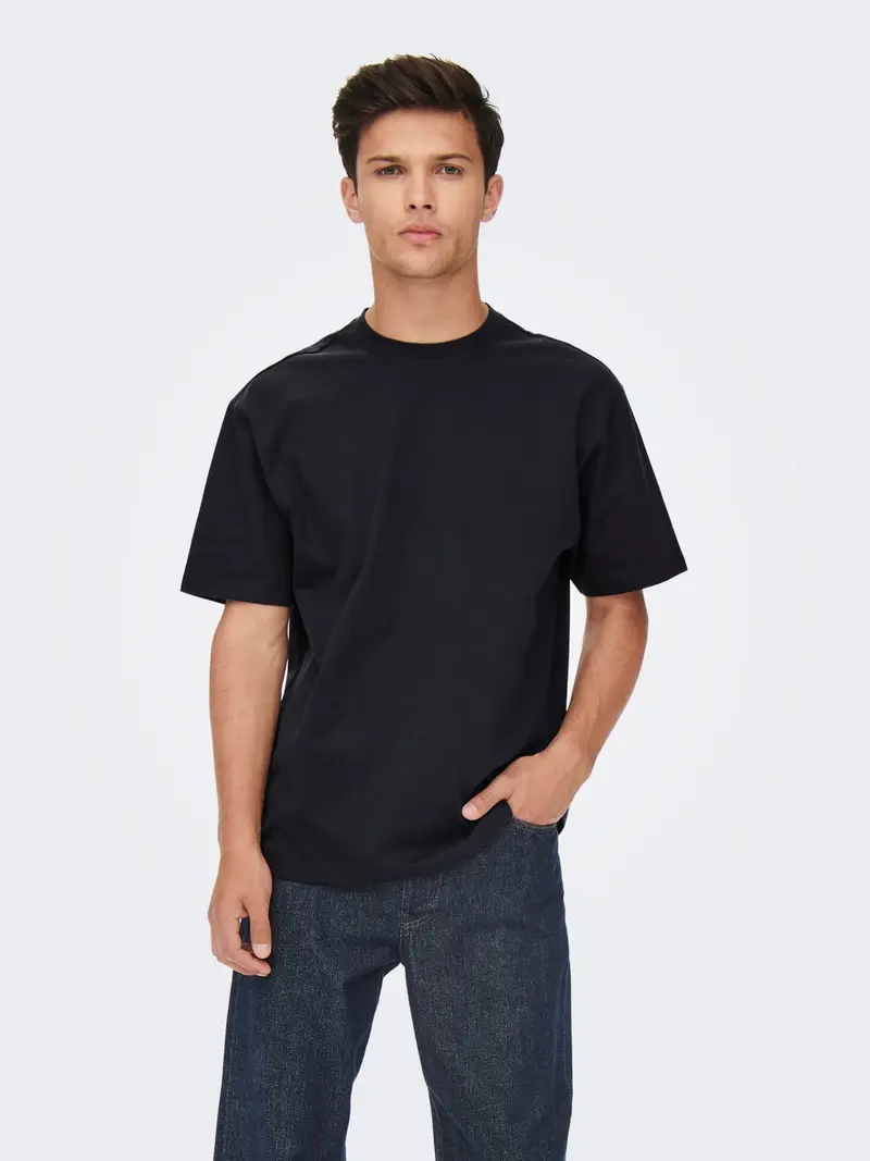ONLY&SONS T-SHIRT IN COTONE OVERSIZE FRED 22022532 DKN