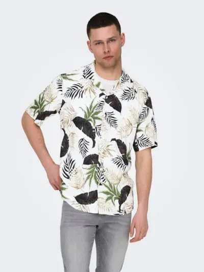 ONLY&SONS T-SHIRT IN VISCOSA WAYNE LIFE SHORT SLEEVE UOMO 22028616 AWT
