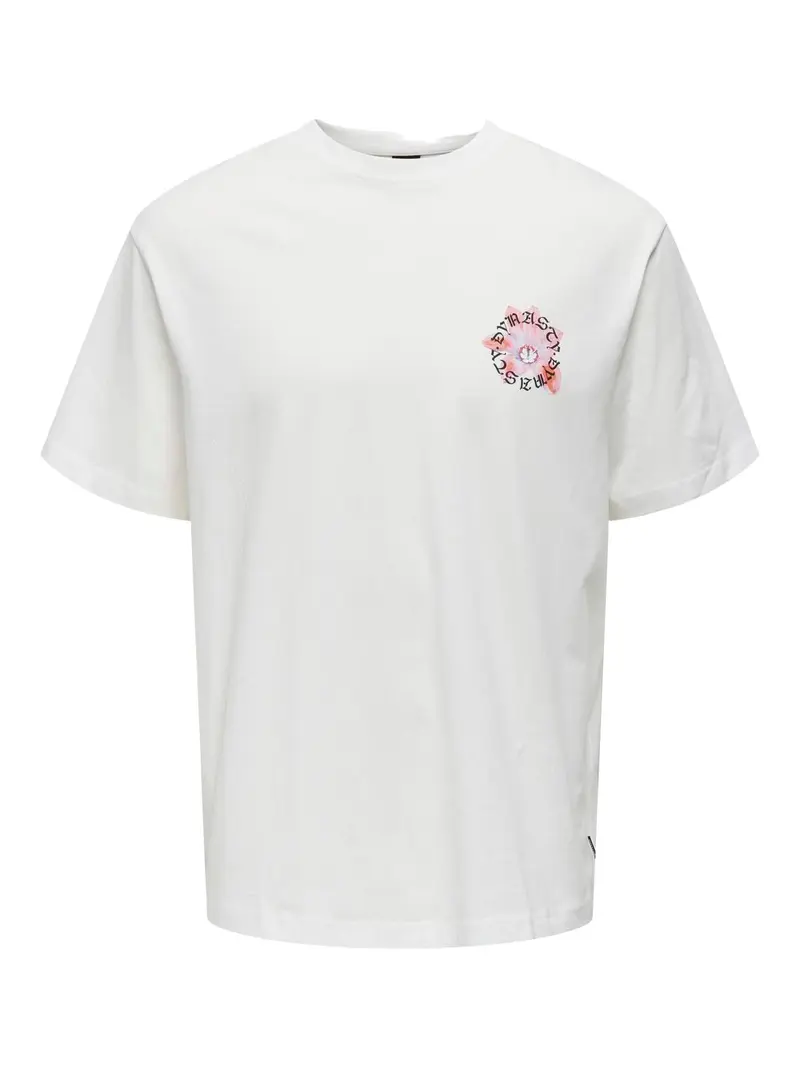 ONLY&SONS T-SHIRT KEANE RELAX FIT CON STAMPA 22030973 CLD