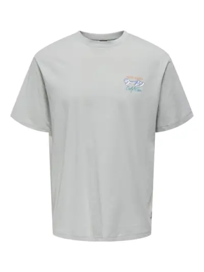 ONLY&SONS T-SHIRT KEANE RELAX FIT CON STAMPA 22030973 MRG