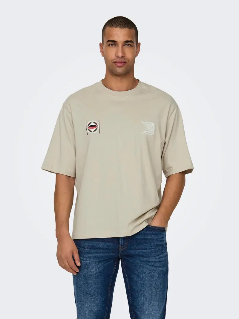 ONLY&SONS T-SHIRT LENNY OVERSIZE ELEMENT SHORT SLEEVES UOMO 22028675 SVL