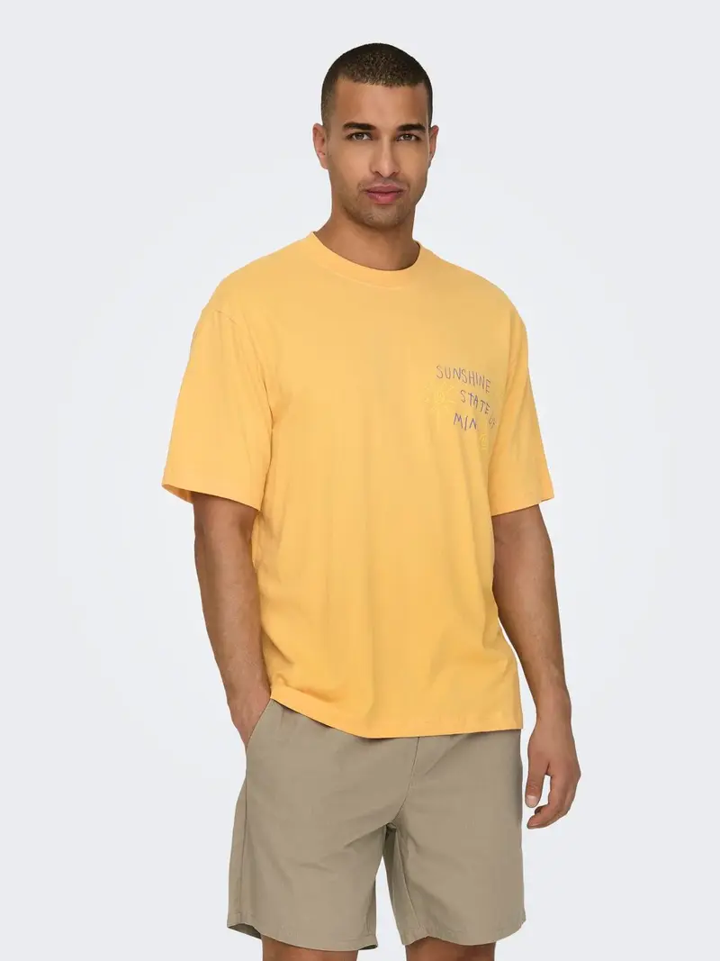 ONLY&SONS T-SHIRT MANI LIFE UOMO 22029468 CHS