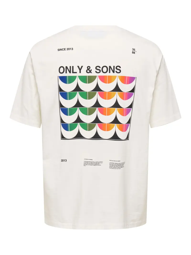 ONLY&SONS T-SHIRT WAVW LOGO MEZZA MANICA UOMO 22033538 CLD