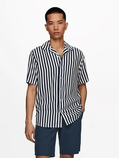 ONLY&SONS WAYNE SS VISCOSE SHIRT 22013267