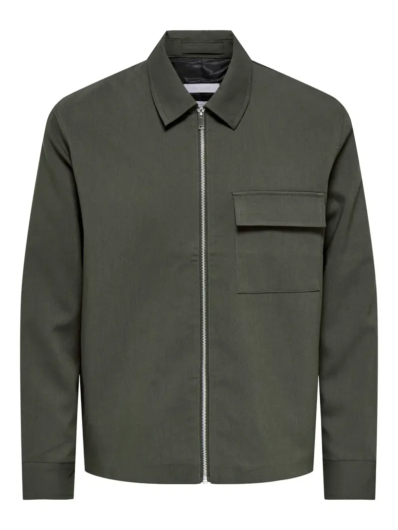 ONLY&SONS WILL GIACCA CON TASCHINO E ZIP 22038673 BLG