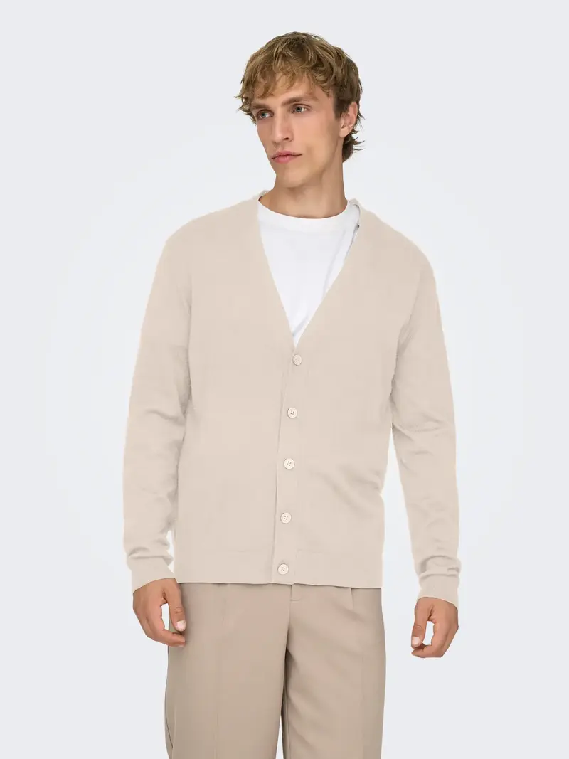 ONLY&SONS WYLER CARDIGAN IN MAGLIA UOMO 22033757 SLV