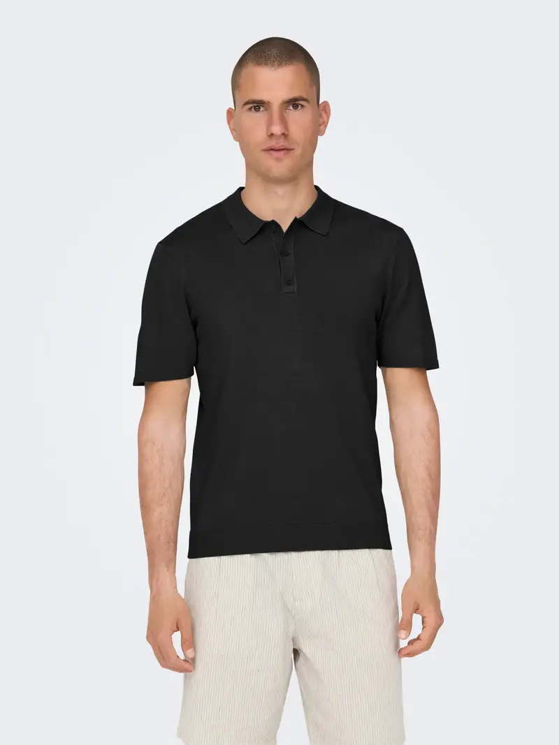 ONLY&SONS WYLER POLO UOMO 22022219 BLK