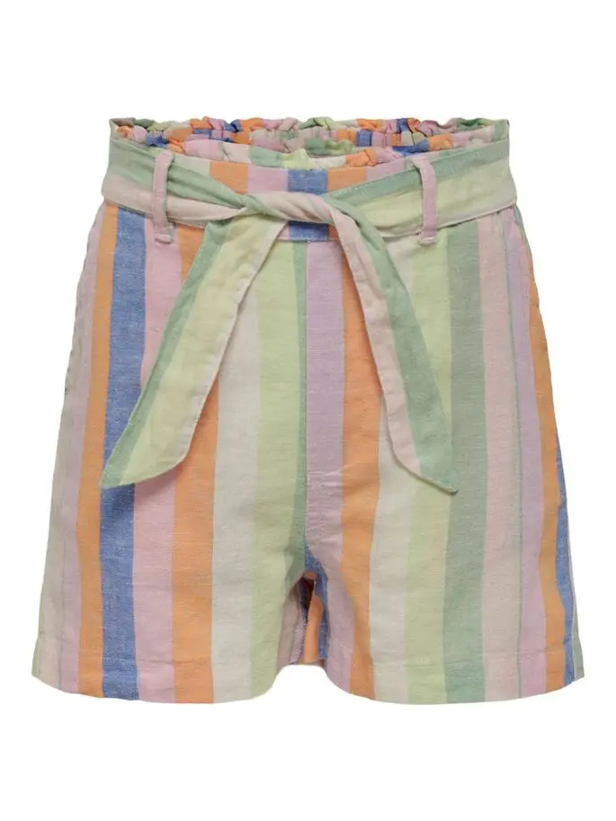 ONLY STELLA FRILL STRIPE SHORTS WVN JR 15257281