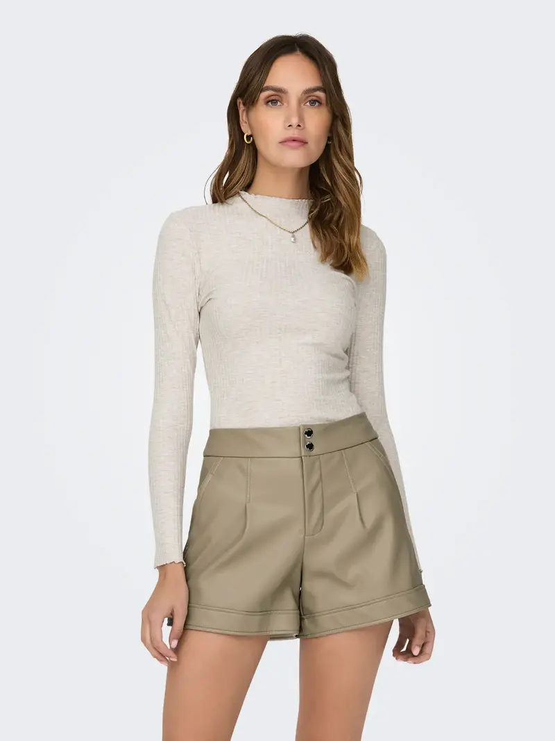 ONLY T-SHIRT A COSTINE E COLLO ALTO EMMA 15180040 PMS