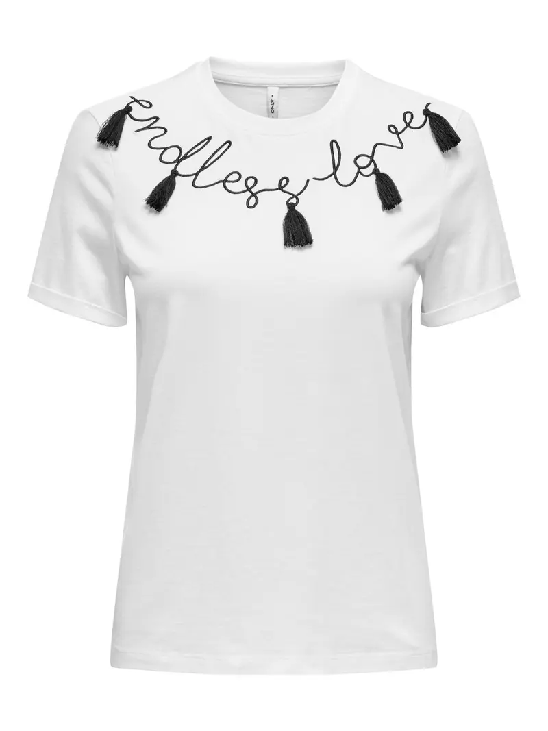 ONLY T-SHIRT HENRIETTA MEZZA MANICA DONNA 15337717 WHT