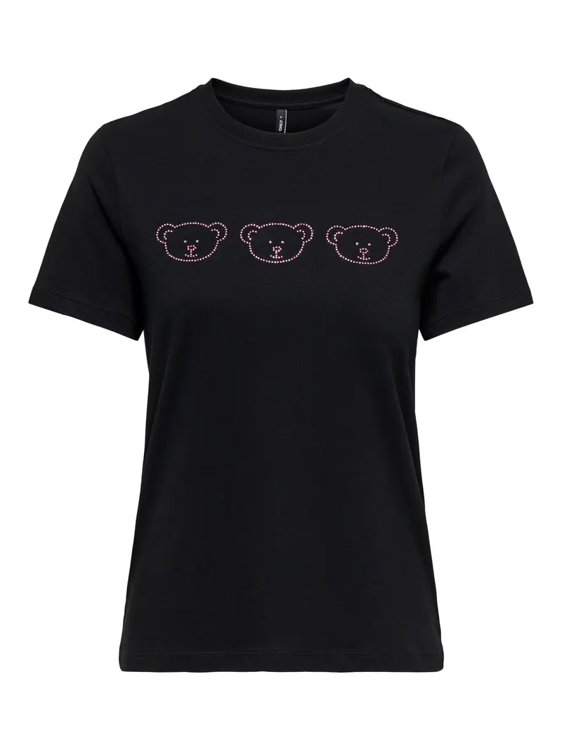 ONLY T-SHIRT KITA MEZZA MANICA DONNA 15337718 BLK