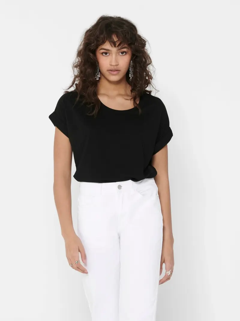 ONLY T-SHIRT MOSTER SHORT SLEEVES O-NECK TOP DONNA 15106662 BLK