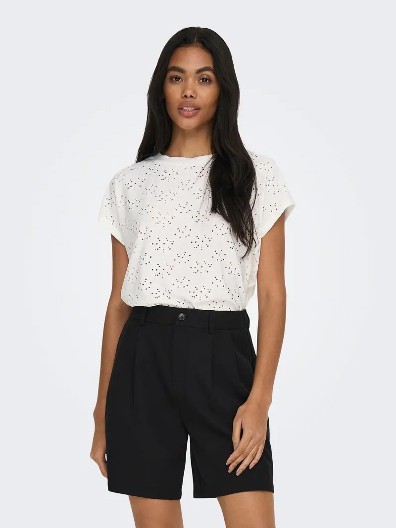 ONLY T-SHIRT SMILLA SHORT SLEEVE TOP DONNA 15231005 CLD