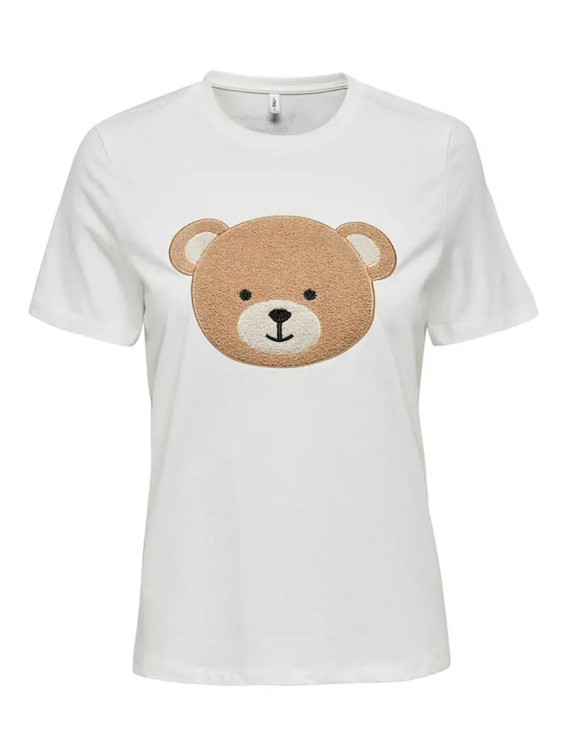 ONLY T-SHIRT TERESA REG SHORT SLEEVES TEDDY TOP BOX DONNA 15316954 CLD