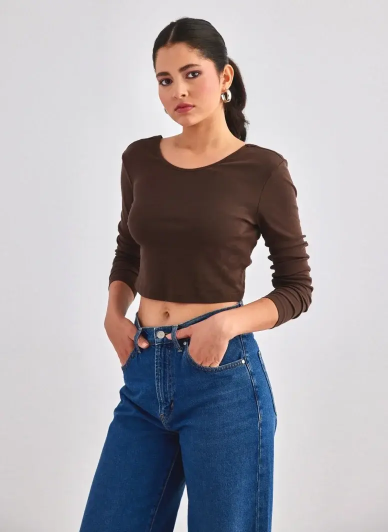 ONLY TOP KIKA LONG SLEEVE CROPPED DONNA 15264721 HFG