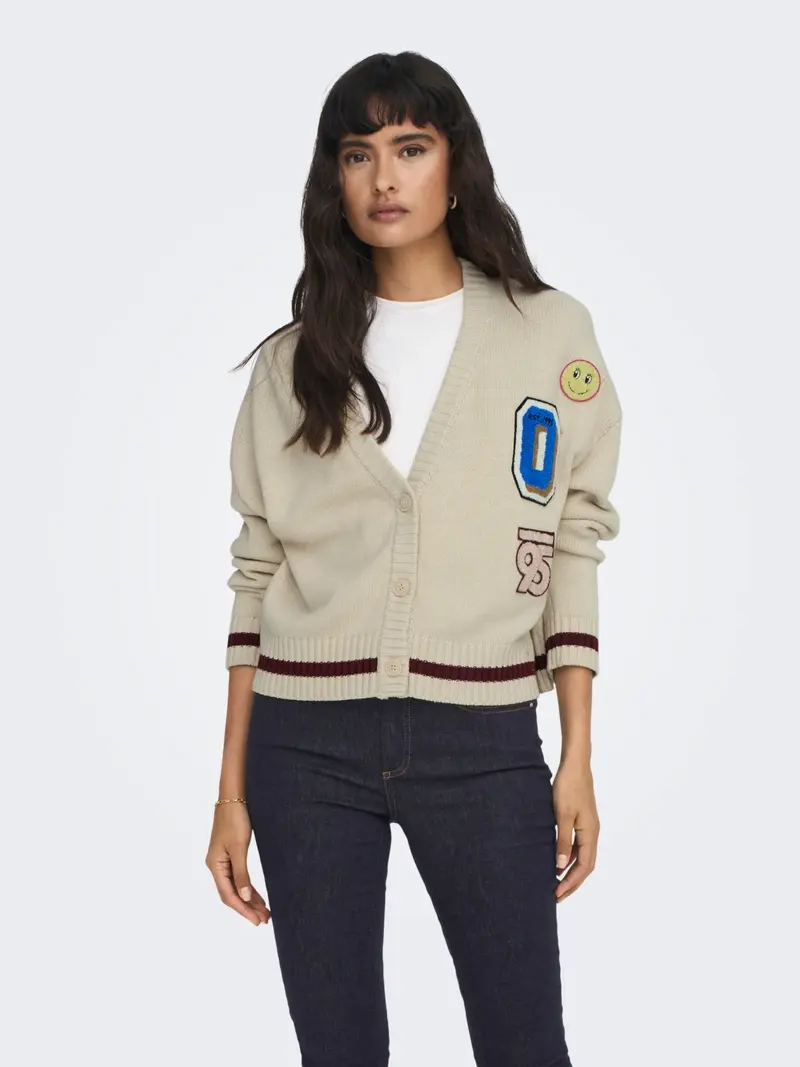 ONLY W CARDIGAN CHEER LONG SLEEVES LOOSE DETAIL KNIT 15301515