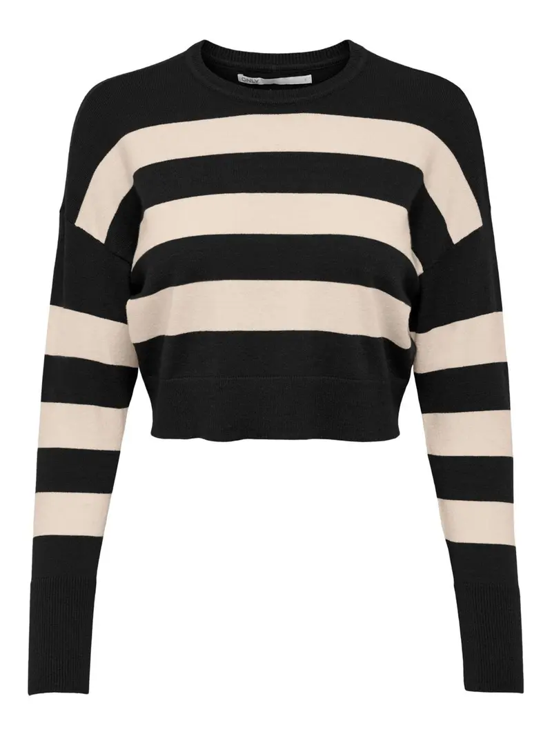 ONLY W IBI L/S CROPPED PULLOVER 15262149