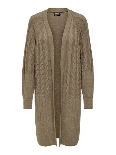 ONLY W MAGLIONE LUNGO LEISE LS CABLE CARDIGAN KNT 15304299