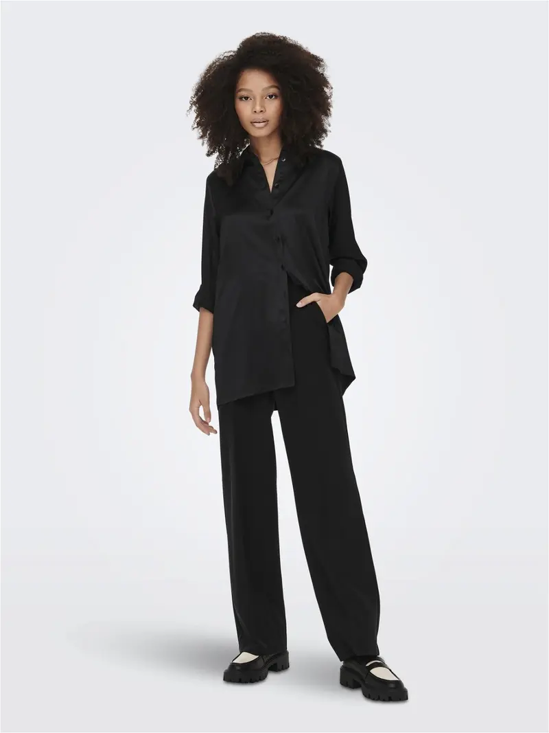 ONLY W VICTORIA LS LOOSE SATIN SHIRT 15279352