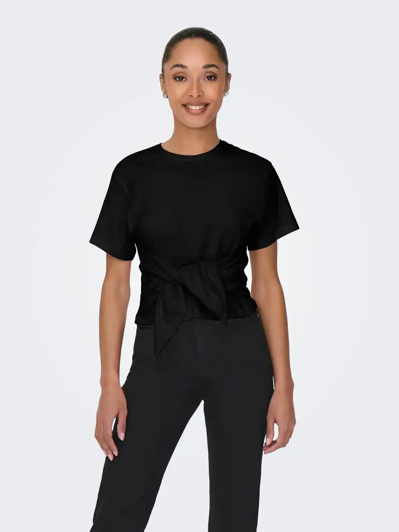 ONLY WILL T-SHIRT CON NODO FRONTALE DONNA (col