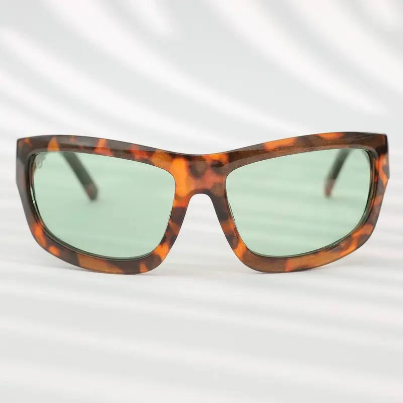 OS SUNGLASSES OCCHIALI DA SOLE TARTARUGATO LENTE VERDE OS2053-C03