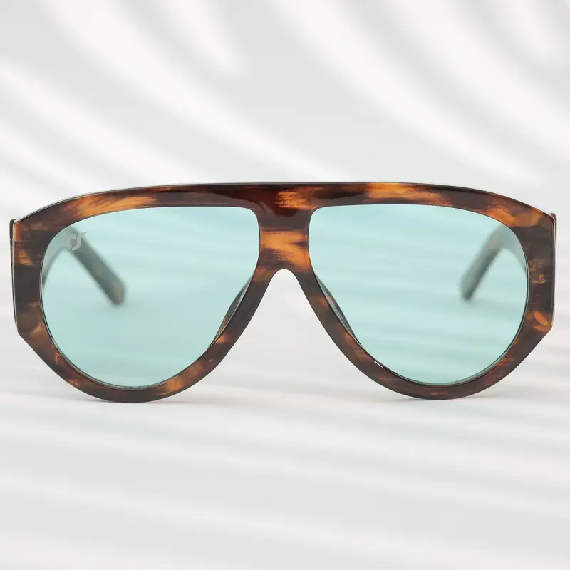 OS SUNGLASSES OCCHIALI DA SOLE VENEZIA TARTARUGATO LENTE AZZURRA OS2052-C03