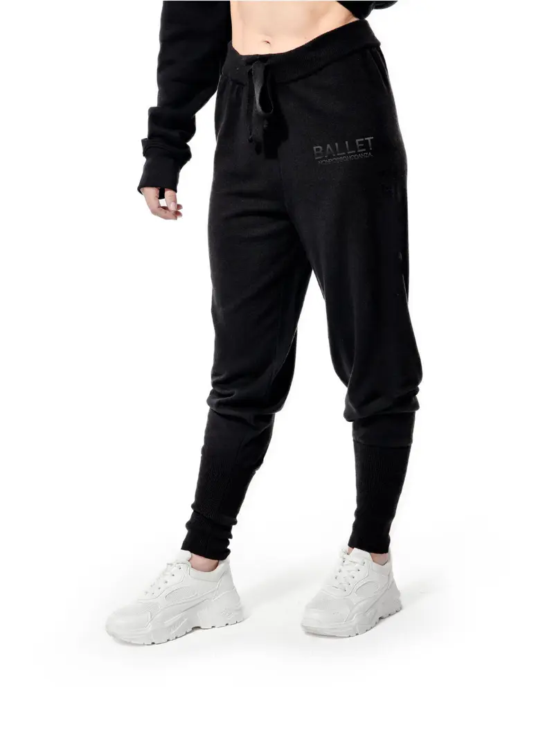 PANTA ACCADEMICO LANA LOGO BALLET STUDIO