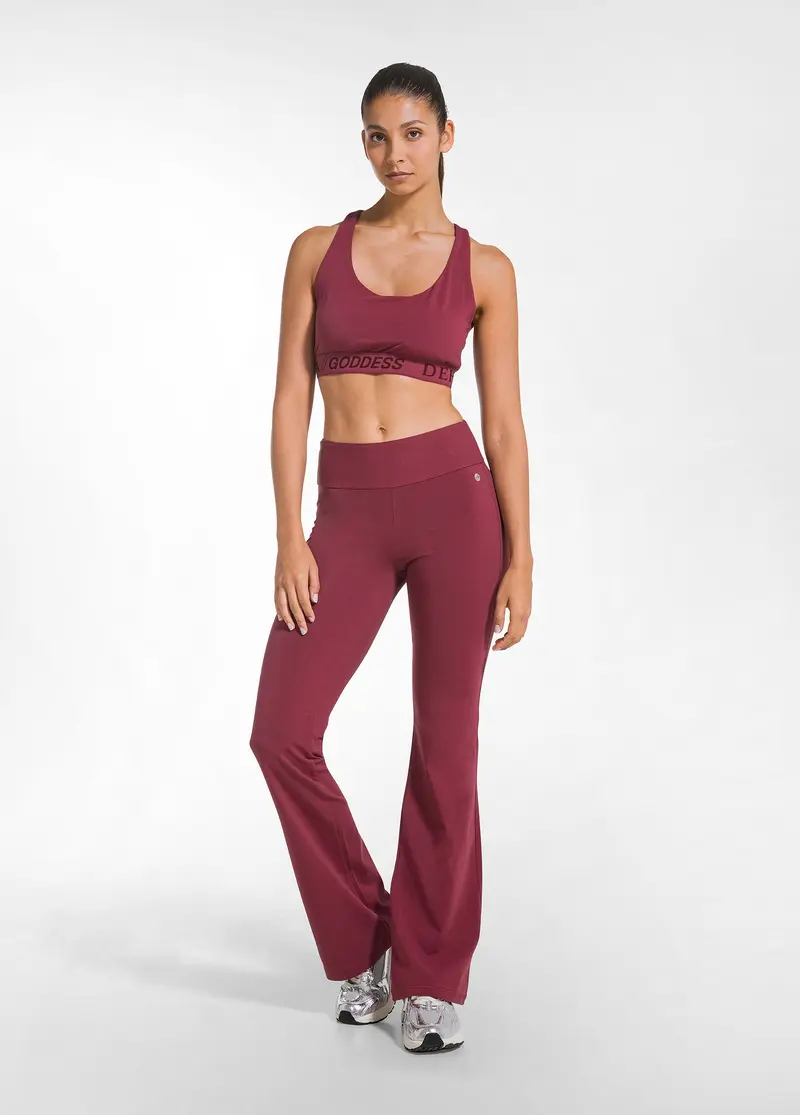 PANTA JAZZ JERSEY STRETCH ROSSO