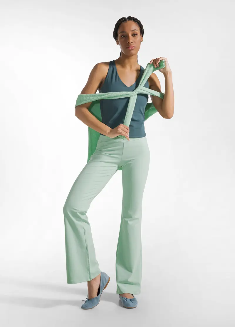 PANTA JAZZ JERSEY STRETCH VERDE