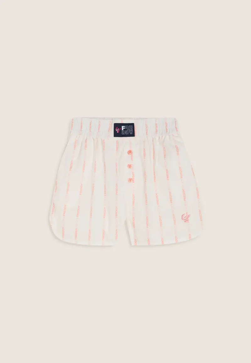 Pantaloncini Bambina in Cotone con Righe Logate FREDDY