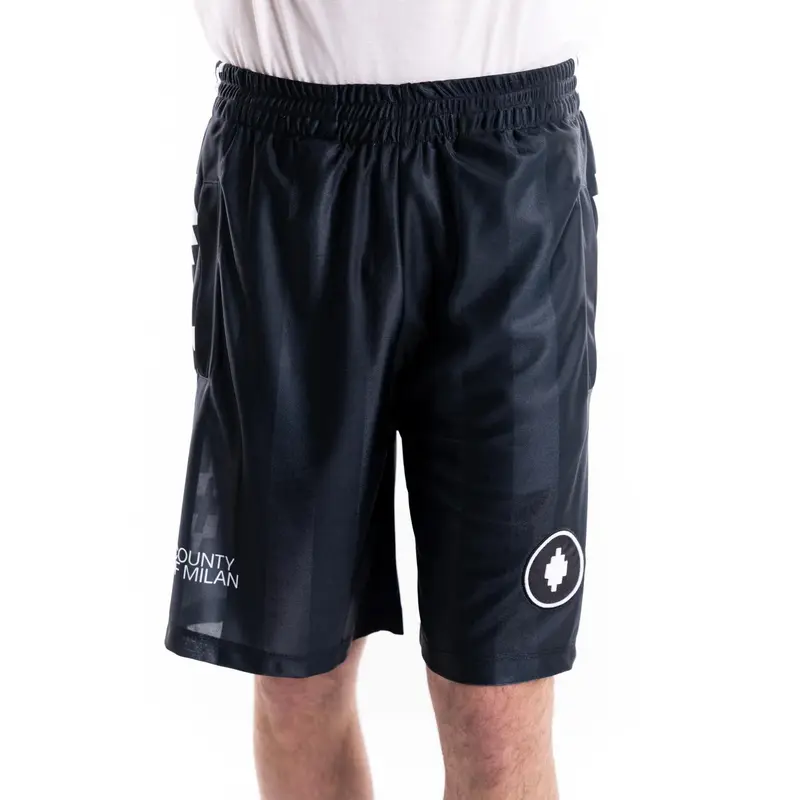 PANTALONCINI BASKET MARCELO BURLON COUNTY OF MILAN BLACK