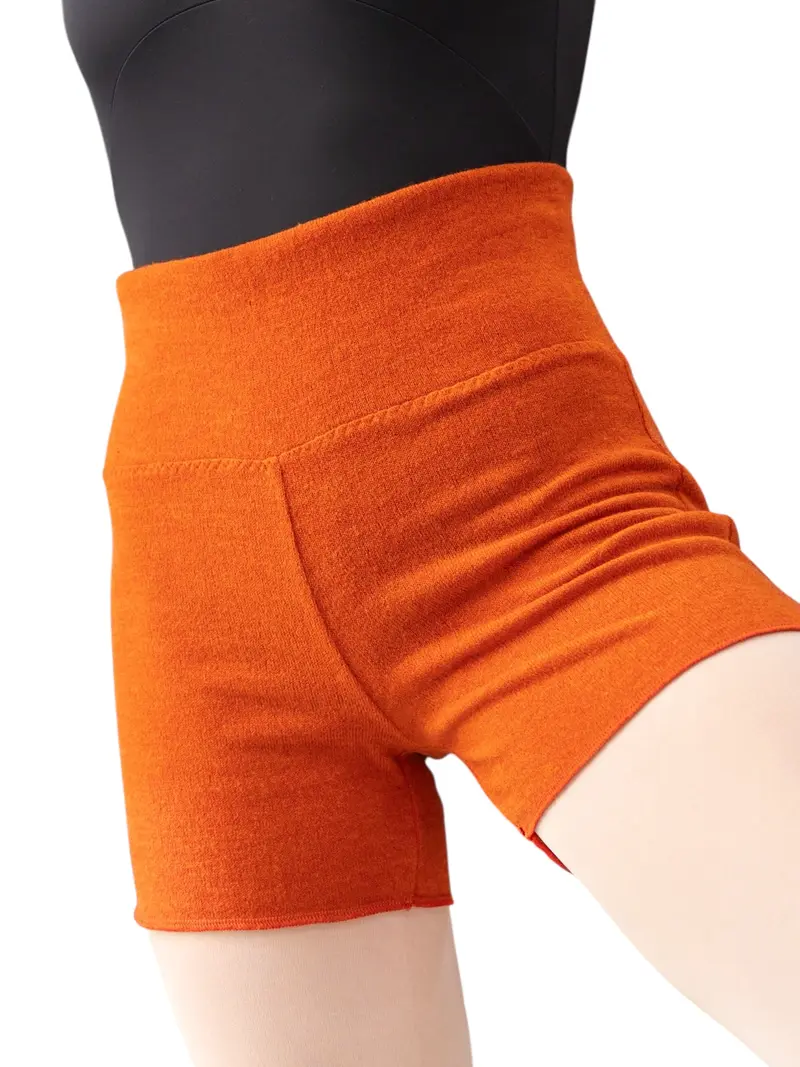 Pantaloncino per Riscaldamento Danza Arancione MP918