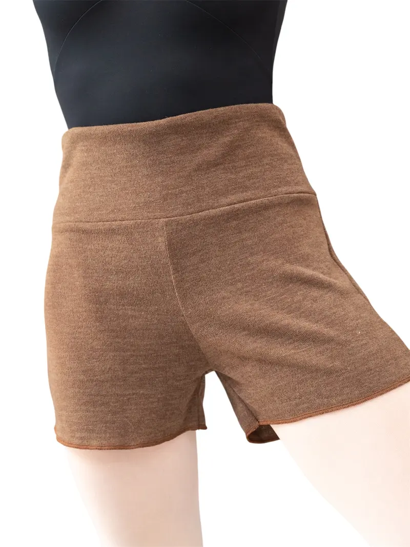 Pantaloncino per Riscaldamento Danza Marrone MP918