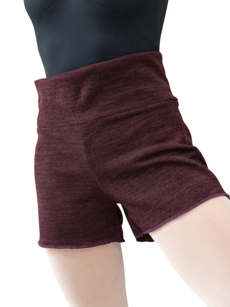 Pantaloncino per Riscaldamento Danza Prugna MP918