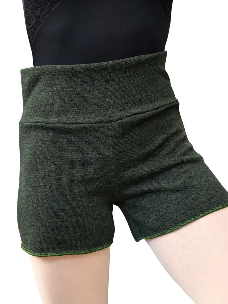 Pantaloncino per Riscaldamento Danza Verde MP918