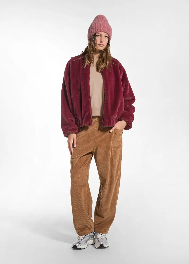 PANTALONE BALLON VELLUTO MILLE RIGHE MARRONE