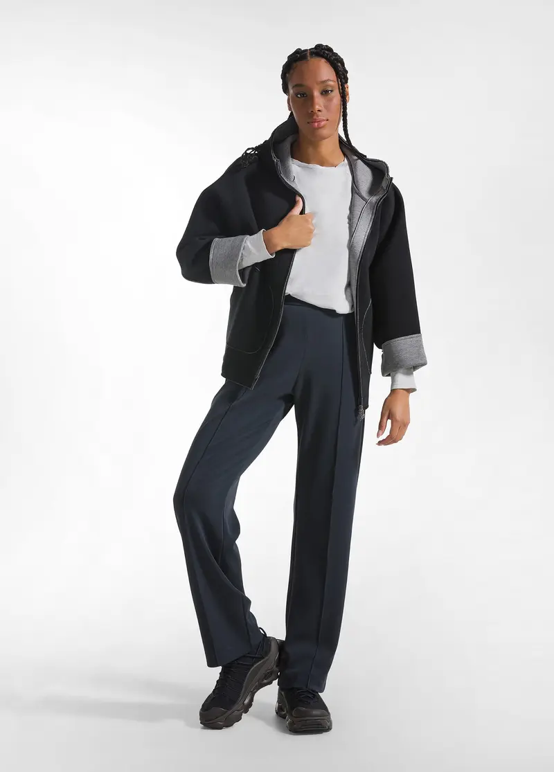 PANTALONE DRITTO IN MODAL SOFT TOUCH NERO