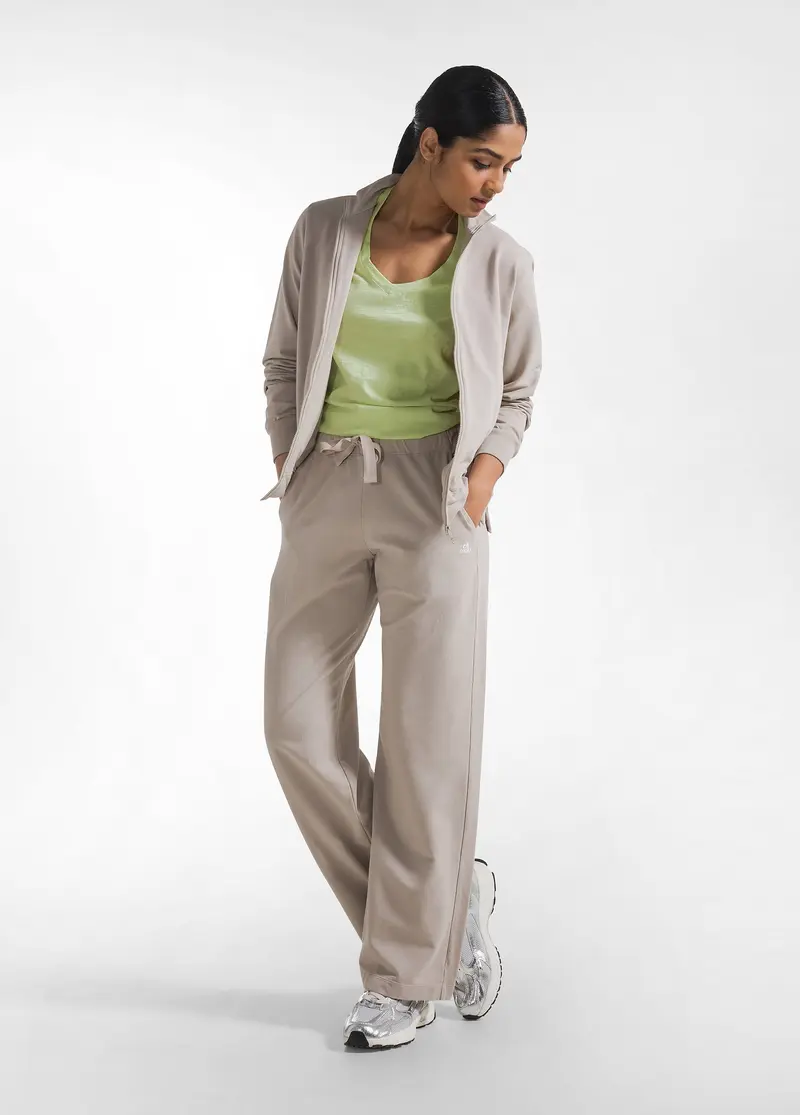 PANTALONE FELPA ORGANICA BEIGE