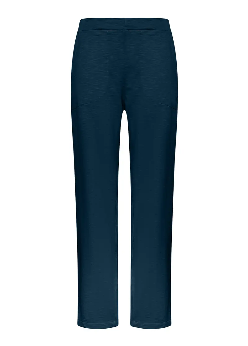 PANTALONE FELPA ORGANICA FIAMMATO BLU