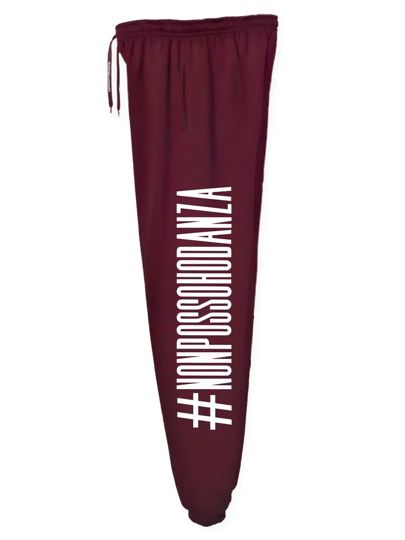 pantalone felpa per la danza danza  ALVIN HASTAG BORDEAUX