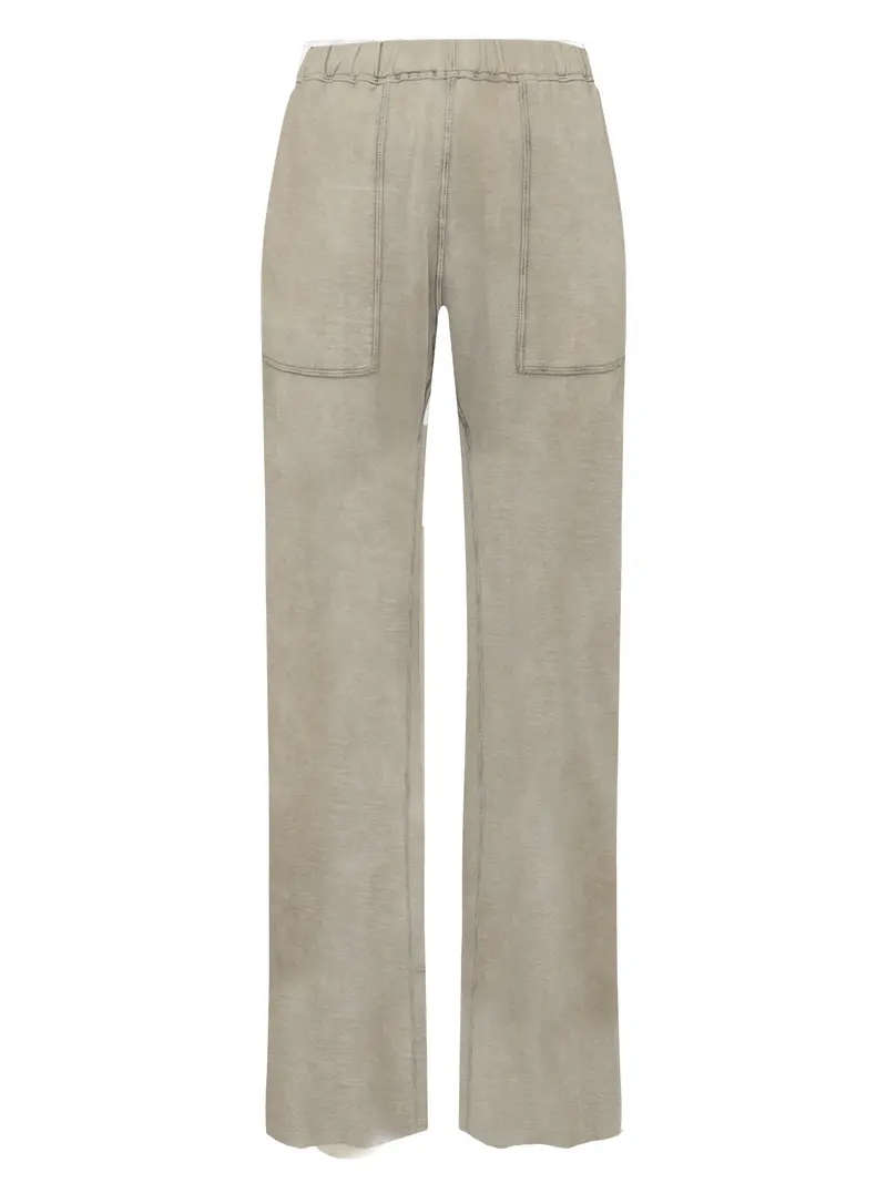 PANTALONE IN FELPA ORGANICA EFFETTO SFUMATO BEIGE