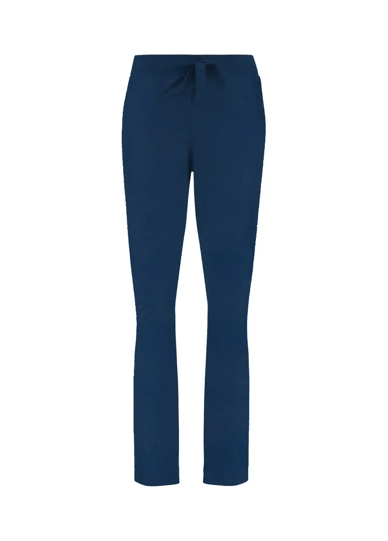 PANTALONE SLIM FIT IN FELPA BLU