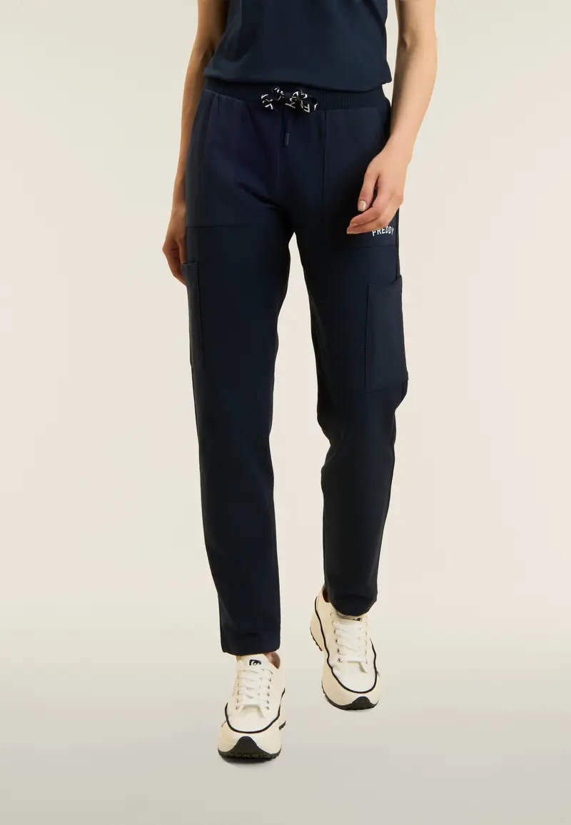 Pantaloni con Tasche Applicate e Logo FREDDY