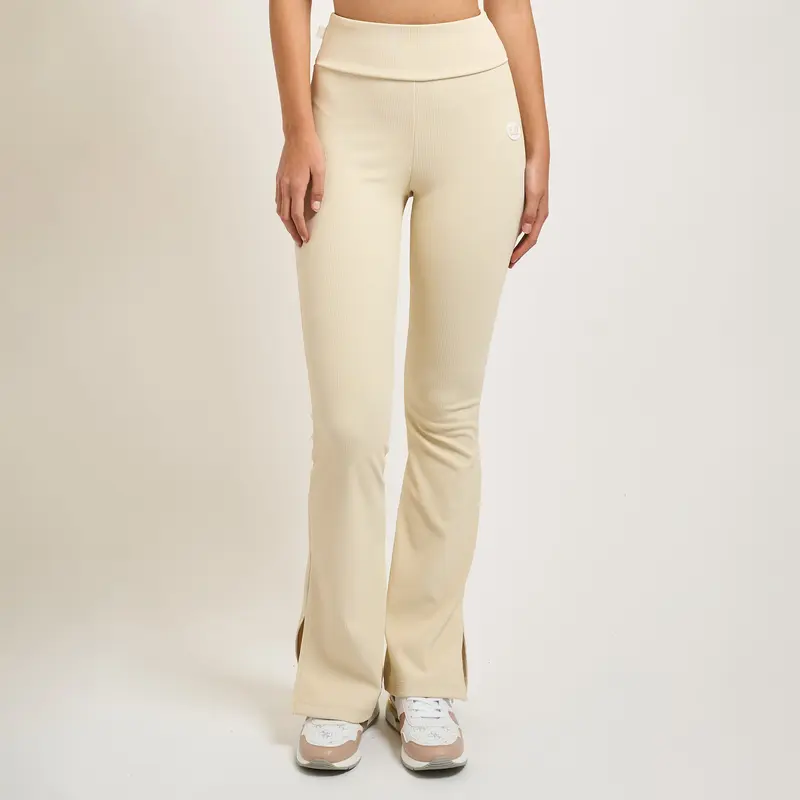 PANTALONI DONNA EA7 EMPORIO ARMANI A ZAMPA IN MAGLIA A COSTE