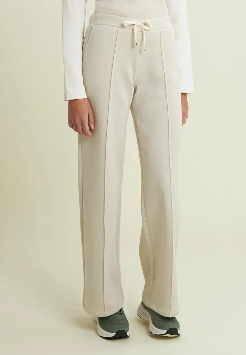 Pantaloni donna wide leg mélange lurex