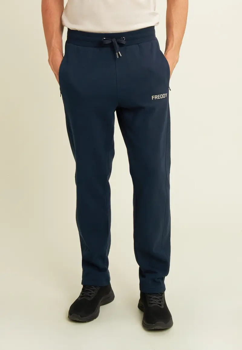 Pantaloni in felpa con inserti rigati