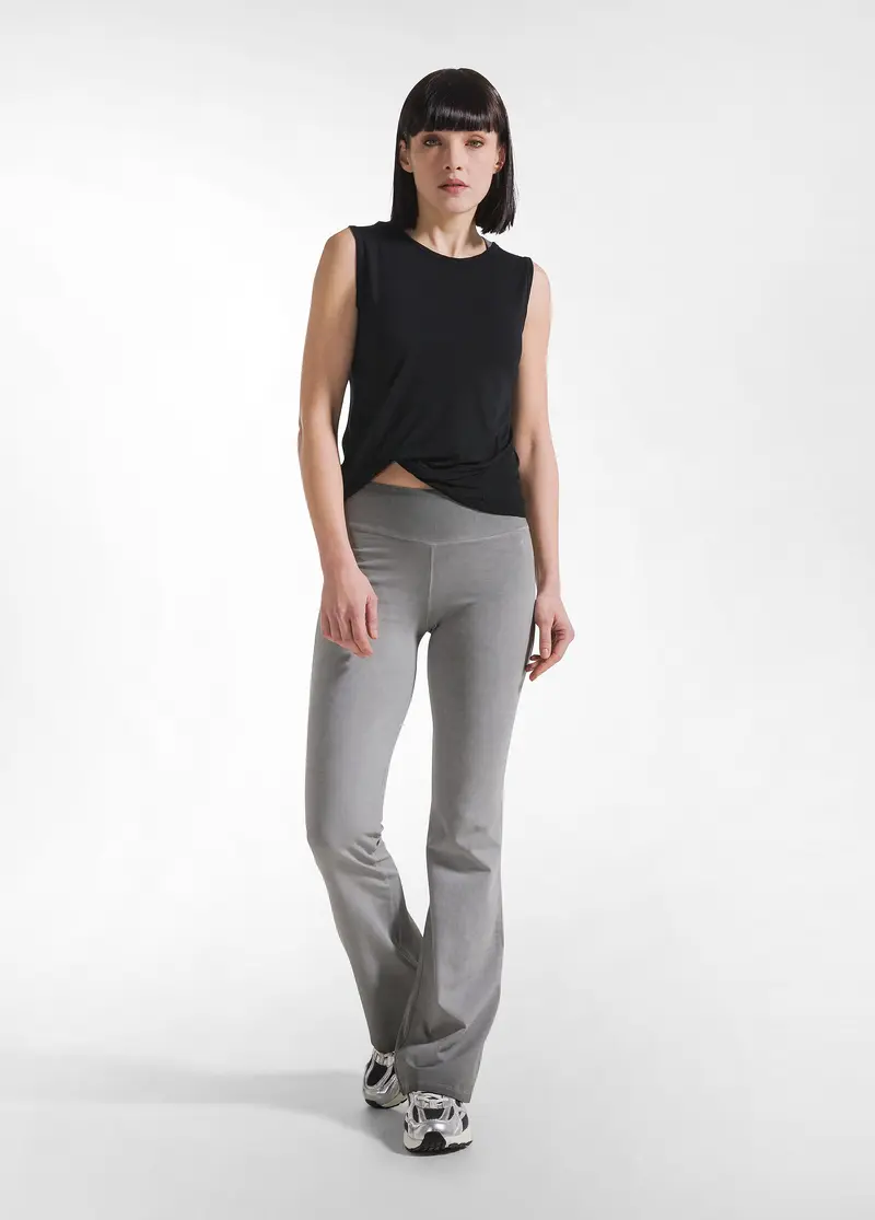 PANTALONI JAZZ EFFETTO SFUMATO NERO