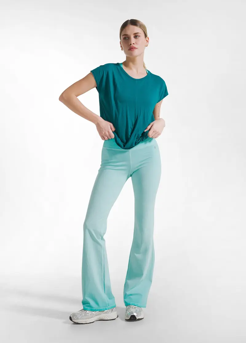 PANTALONI JAZZ EFFETTO SFUMATO VERDE