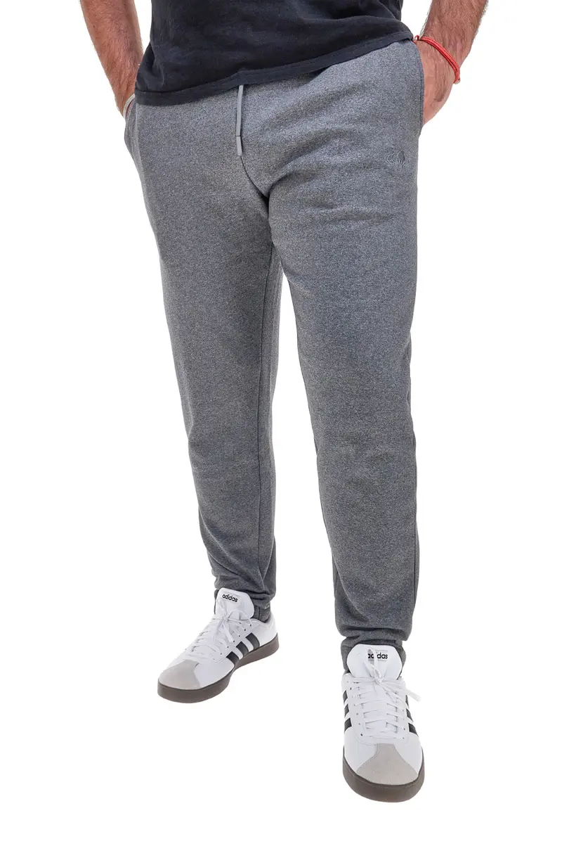 Pantaloni jogger grigi in cotone Sevenoaks NBY820