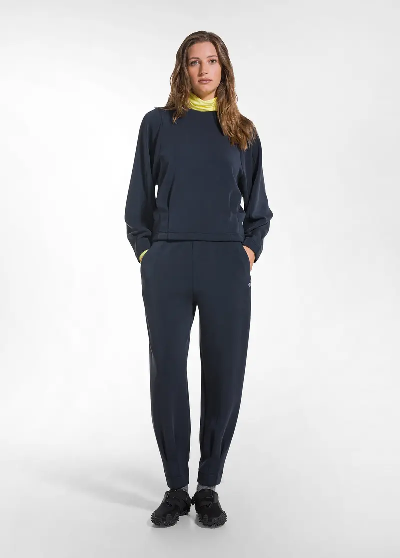 PANTALONI JOGGER IN MODAL NERO